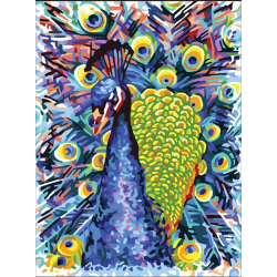 Bedruckte Leinwand 30x40 Pfau CDA10508