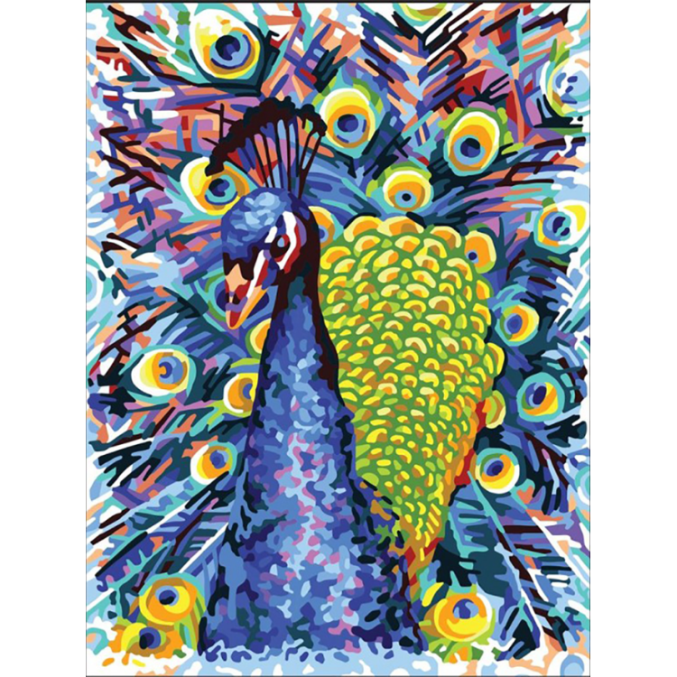 Bedruckte Leinwand 30x40 Pfau CDA10508