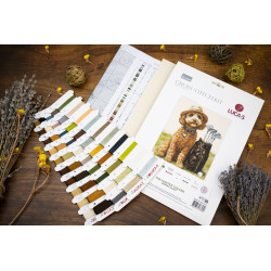 Siuvinėjimo kryželiu rinkinys "Meistras Golfo žaidėjas" 26 x 31 cm SBU5090