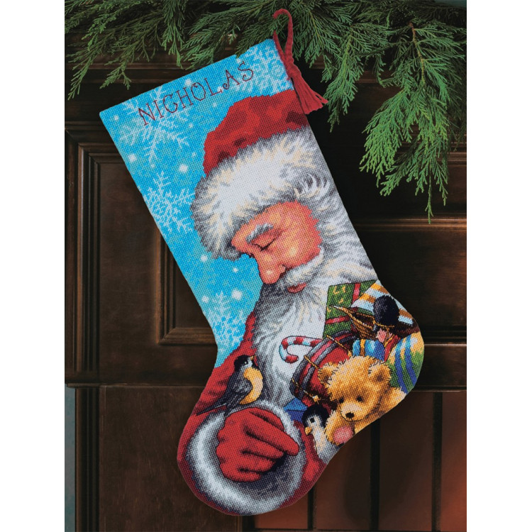 Santa & Toys Christmas Christmas Stocking D71-09145