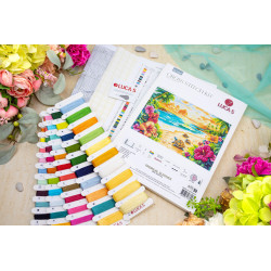 Набор для вышивания крестиком "Тропическое лето" 43 x 29 см SBU5089