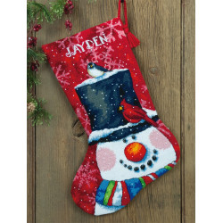 Snowman & Friends Christmas Stocking D71-09146