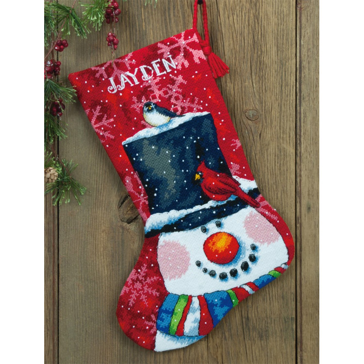 Snowman & Friends Christmas Stocking D71-09146