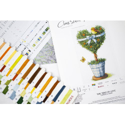 Kryželio siuvinėjimo rinkinys "Meilės medis" 18 x 31 cm SB7051