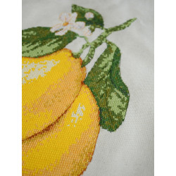 Kreuzstich-Set. Einkaufstasche "Gelbe Inspiration" 38 x 42 cm AAHB-002