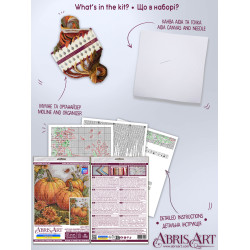 Siuvinėjimo kryželiu rinkinys "Rudens sodo paletė" 16x24 cm AAH-289