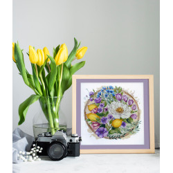 Kreuzstich-Set "Ein floraler Moment" 26x26 cm AAH-287