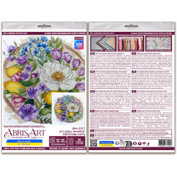 Kreuzstich-Set "Ein floraler Moment" 26x26 cm AAH-287