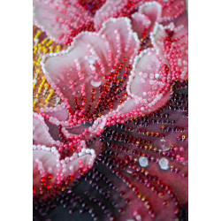 Pagrindinis rinkinys siuvinėjimui karoliukais „Rasos bučinys“ 23x23 cm AAB-951