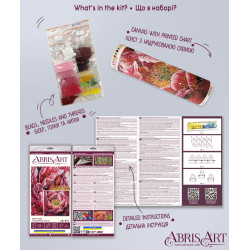 Pagrindinis rinkinys siuvinėjimui karoliukais „Rasos bučinys“ 23x23 cm AAB-951