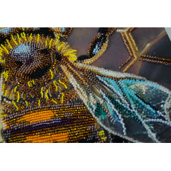 Pagrindinis karoliukų siuvinėjimo rinkinys „Medaus motyvas“ 27x38 cm AAB-950