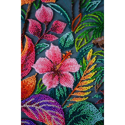 Stick-Set mit Perlen 'Der exotische Beau' 27x39 cm AAB-949