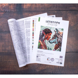 Kreuzstich-Set "Soulbond" 29x29 cm SLETIL9948