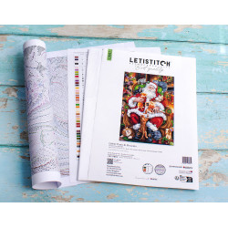 Kreuzstich-Set "Paws & Presents" 32x46 cm SLETIL9947