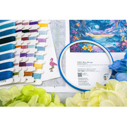 Kreuzstich-Set "Blue Mirage" 32x22cm SLETIL9951