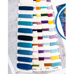 Kreuzstich-Set "Blue Mirage" 32x22cm SLETIL9951