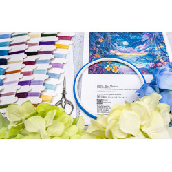 Kreuzstich-Set "Blue Mirage" 32x22cm SLETIL9951