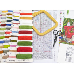 Kreuzstich-Set „Meow Manor“ 44x32cm SLETIL9946