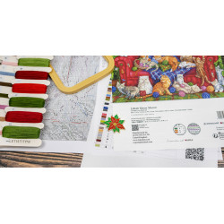 Kreuzstich-Set „Meow Manor“ 44x32cm SLETIL9946