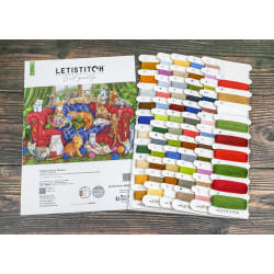 Kreuzstich-Set „Meow Manor“ 44x32cm SLETIL9946