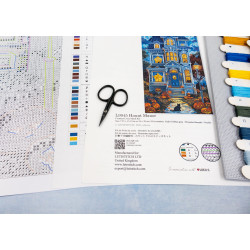 Kreuzstich-Set "Haunt Manor" 19x39 cm SLETIL9945