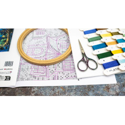 Kreuzstich-Set „Lunas Garten“ 27x27cm SLETIL9942