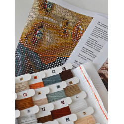 Kreuzstich-Set "Der Krieger und der Wolf" 31,75 x 31,75 cm AVA-P076