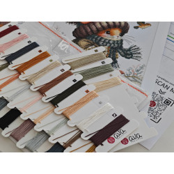 Kreuzstich-Set "Herbstmärchenmaus" 20,80 x 19,84 cm AVA-P012