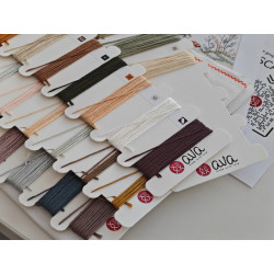 Kreuzstich-Set "Herbstmärchenmaus" 20,80 x 19,84 cm AVA-P012