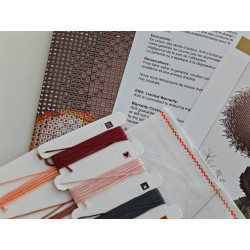 Kreuzstich-Set "Herbstmärchenmaus" 20,80 x 19,84 cm AVA-P012