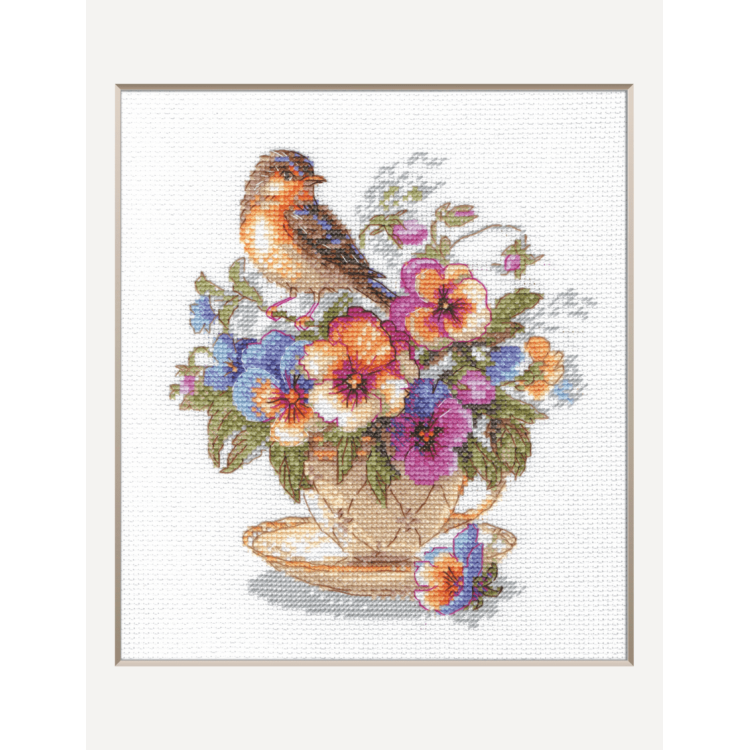 Cross Stitch Kit. "Tea Blossom" SRA1025