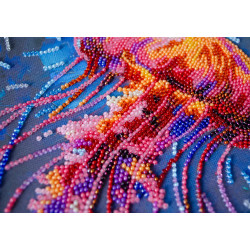 Vidutinio dydžio karoliukų siuvinėjimo rinkinys "Pavojingas grakštumas" 20x20 cm AAMB-128