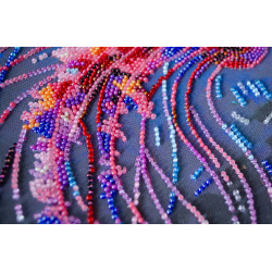 Vidutinio dydžio karoliukų siuvinėjimo rinkinys "Pavojingas grakštumas" 20x20 cm AAMB-128