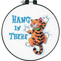 Cross stitch kit with hoop