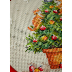 Cross-stitch kit with Hoop Included "The naughty cats" AAHM-090