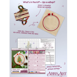 Cross-stitch kit with Hoop Included "The naughty cats" AAHM-090