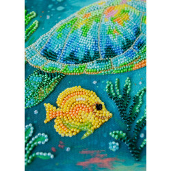 Pagrindinis karoliukų siuvinėjimo rinkinys "Ocean Traveler" 21x21 cm AAB-954