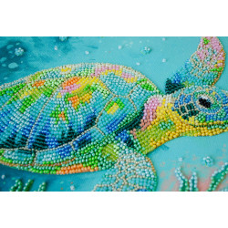 Pagrindinis karoliukų siuvinėjimo rinkinys "Ocean Traveler" 21x21 cm AAB-954