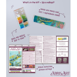 Pagrindinis karoliukų siuvinėjimo rinkinys "Ocean Traveler" 21x21 cm AAB-954