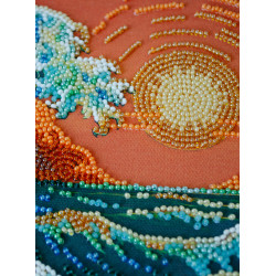 Pagrindinis karoliukų siuvinėjimo rinkinys "Šlamintį jūra…" 36x24 cm AAB-953