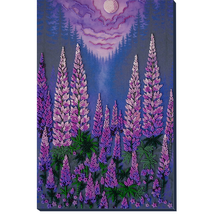 Pagrindinis rinkinys siuvinėjimui karoliukais „Moonlight“ 24x37 cm AAB-952