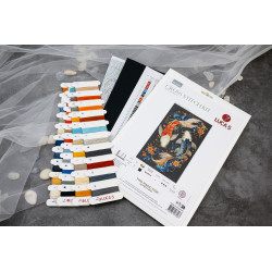 Kryželiu siuvinėjimo rinkinys "Du stebuklingi žuvys" 23x38 cm SBU5091