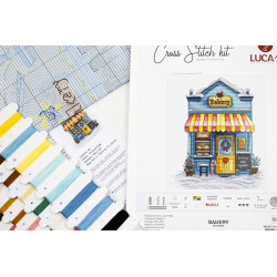 Kryželių siuvinėjimo rinkinys "Kepykla" 17x20 cm SB1430