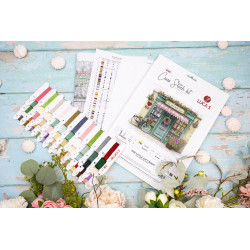 Kryželiu siuvinėjimo rinkinys "The Little Gift Shop" 26x21 cm SB1429