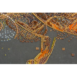 Hauptperlen-Stickset Goldener Löwe (Tiere) AAB-742