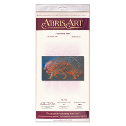 Hauptperlen-Stickset Goldener Löwe (Tiere) AAB-742