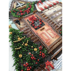 Vidutinio dydžio karoliukų siuvinėjimo rinkinys. „Metas švęsti“ 20x20 cm AAMB-127