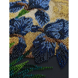 Vidutinio dydžio karoliukų siuvinėjimo rinkinys. "Šokis aukso šviesoje" 20x20 cm AAMB-126