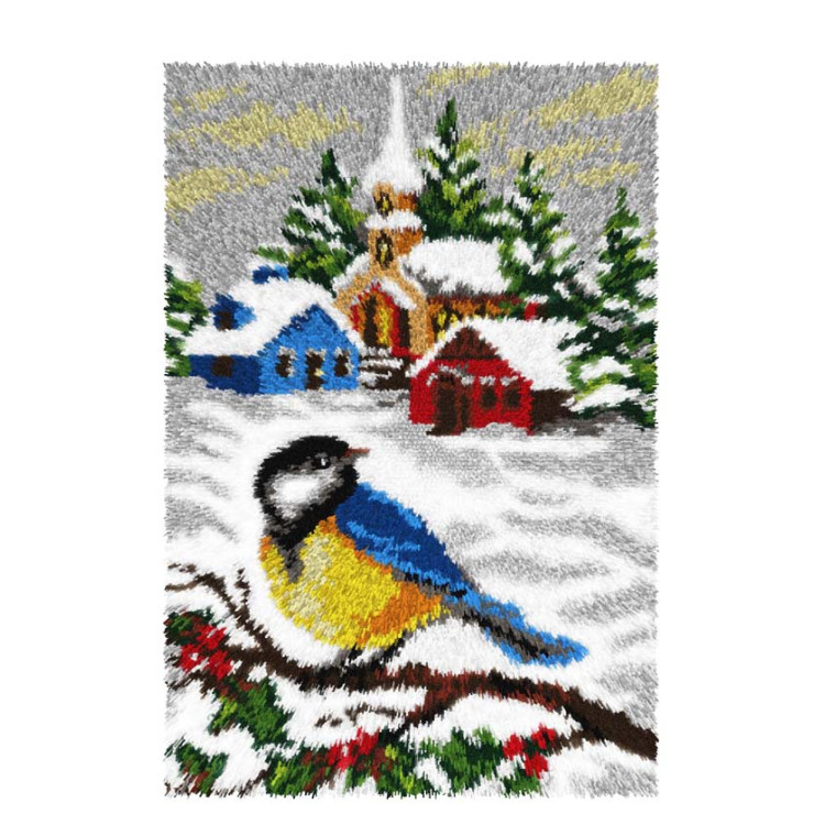 Knüpfteppich-Set "Blaumeise" 50x74,5 cm SA4254