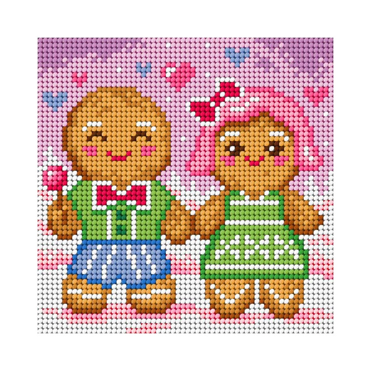 Printed Gobelin "Gingerbread Pair" SA3607